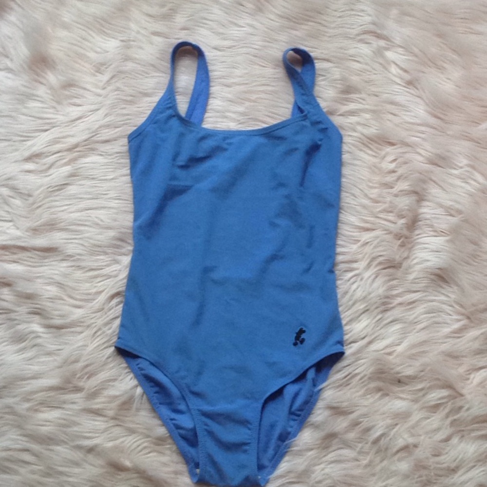 Disney one piece blue bathing suit
